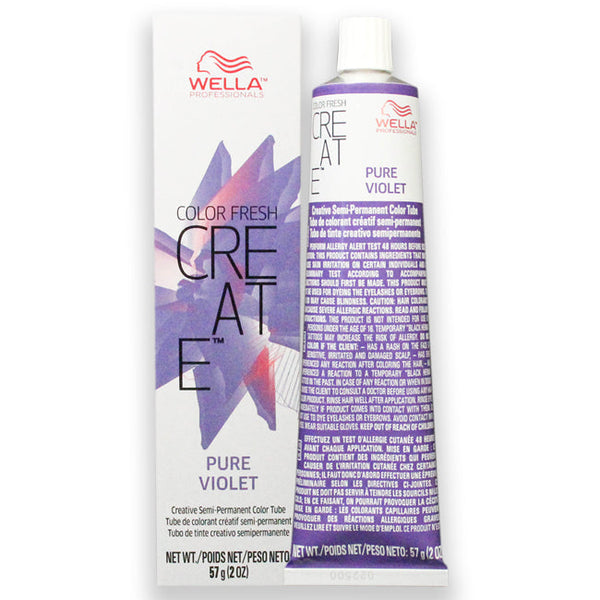 Wella Color Fresh Create Semi-Permanent Color - Pure Violet by Wella for Unisex - 2 oz Hair Color