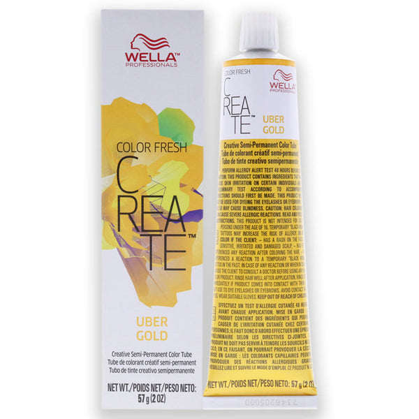 Wella Color Fresh Create Semi-Permanent Color - Uber Gold by Wella for Unisex - 2 oz Hair Color