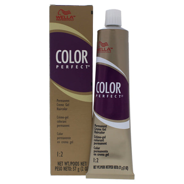 Wella Color Perfect Permanent Creme Gel Haircolor - 4N Medium Brown by Wella for Unisex - 2 oz Hair Color