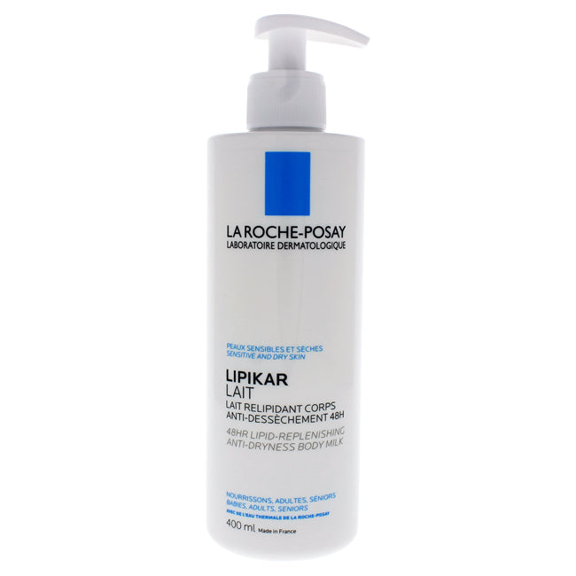 La Roche-Posay Lipikar 48HR Lipid-Replenishing Body Milk by La Roche-Posay for Unisex - 13.5 oz Body Milk