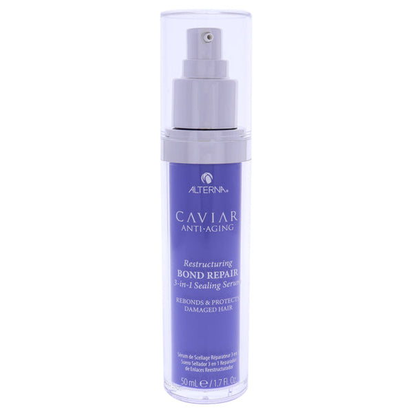 Alterna Caviar Anti-Aging Restructuring Bond Repair 3-In-1 Sealing Serum by Alterna for Unisex - 1.7 oz Serum