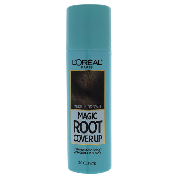 LOreal Professional Magic Root Cover Up Temporary Gray Concealer Spray - Medium Brown by LOreal Professional for Women - 2 oz Hair Color