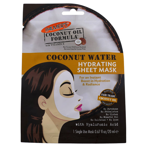 Palmers Coconut Water Hydrating Sheet Mask by Palmers for Women - 0.67 oz Mask