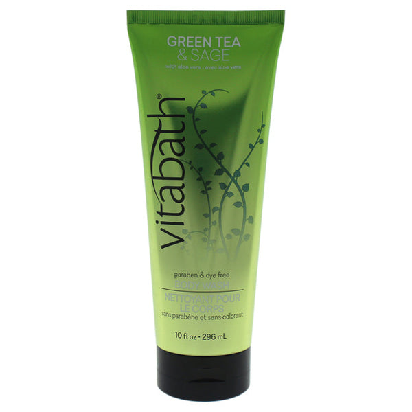 Vitabath Green Tea and Sage Body Wash by Vitabath for Unisex - 10 oz Body Wash