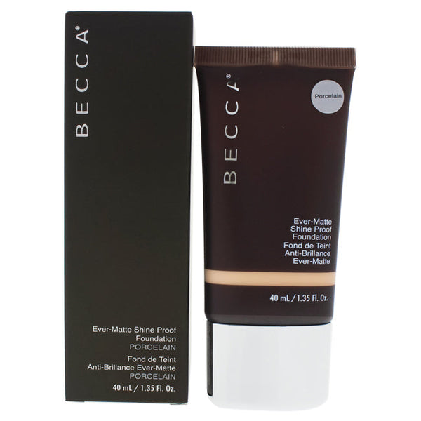 Becca Ever-Matte Shine Proof Foundation - Porcelain by Becca for Women - 1.35 oz Foundation