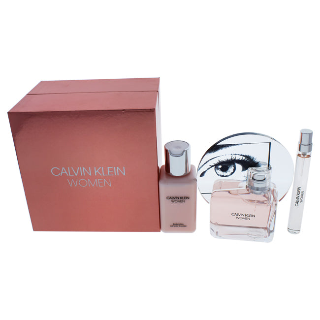 Calvin Klein Calvin Klein by Calvin Klein for Women - 3 Pc Gift Set 3.4oz EDP Spray, 0.33 oz EDP Spray, 3.4oz Body Lotion