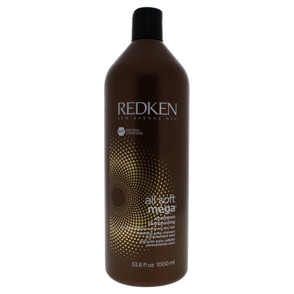 Redken All Soft Mega Shampoo by Redken for Unisex - 33.8 oz Shampoo