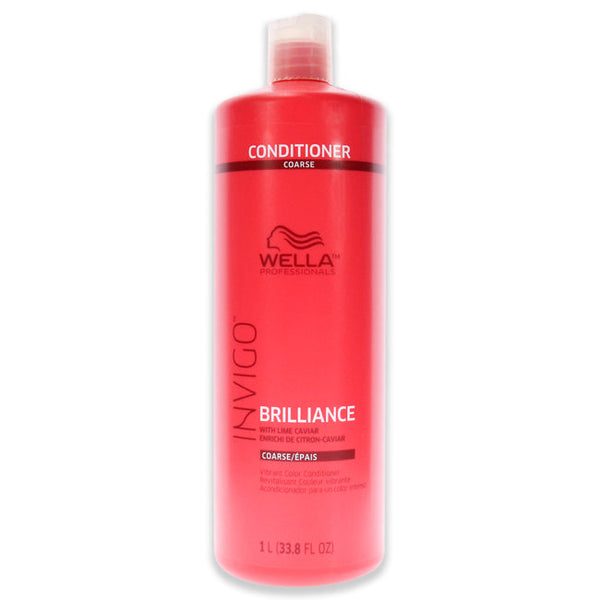 Wella Invigo Brilliance Conditioner For Coarse Hair by Wella for Unisex - 33.8 oz Conditioner