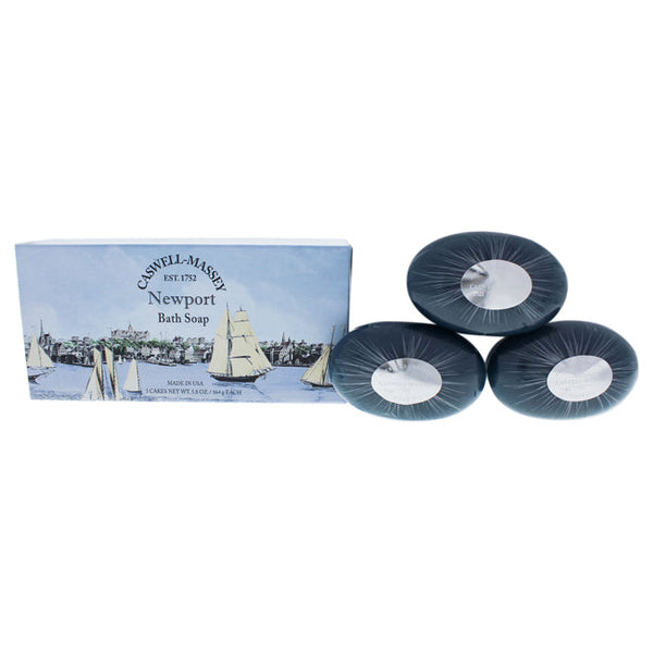Caswell-Massey Newport Bath Soap Set by Caswell-Massey for Unisex - 3 x 5.8 oz Soap