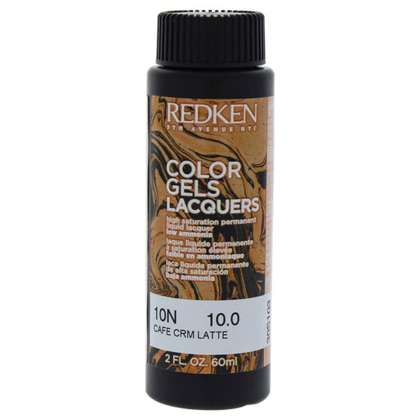 Redken Color Gels Lacquers Haircolor - 10N Cafe Crm Latte by Redken for Unisex - 2 oz Hair Color