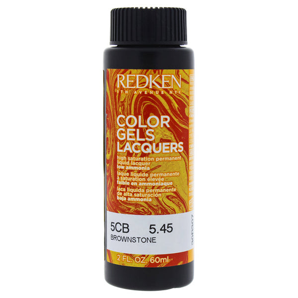 Redken Color Gels Lacquers Haircolor - 5CB Brownstone by Redken for Unisex - 2 oz Hair Color