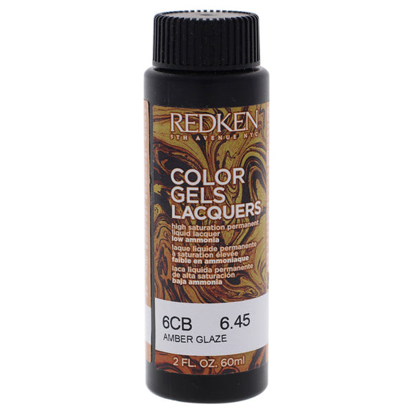 Redken Color Gels Lacquers Haircolor - 6CB Amber Glaze by Redken for Unisex - 2 oz Hair Color