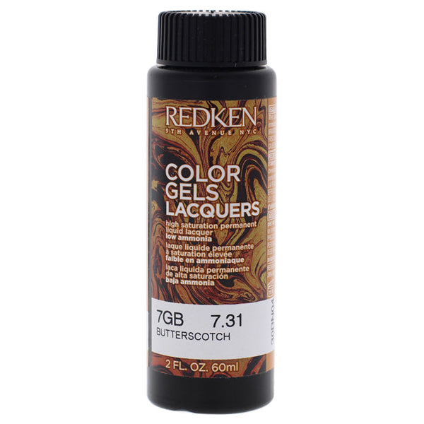 Redken Color Gels Lacquers Haircolor - 7GB Butterscotch by Redken for Unisex - 2 oz Hair Color