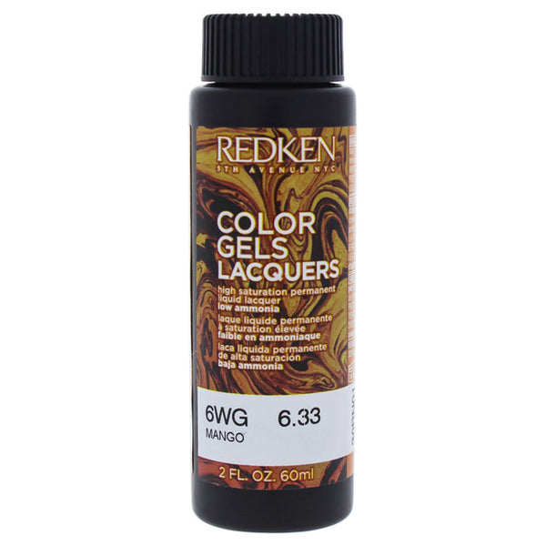 Redken Color Gels Lacquers Haircolor - 6WG Mango by Redken for Unisex - 2 oz Hair Color