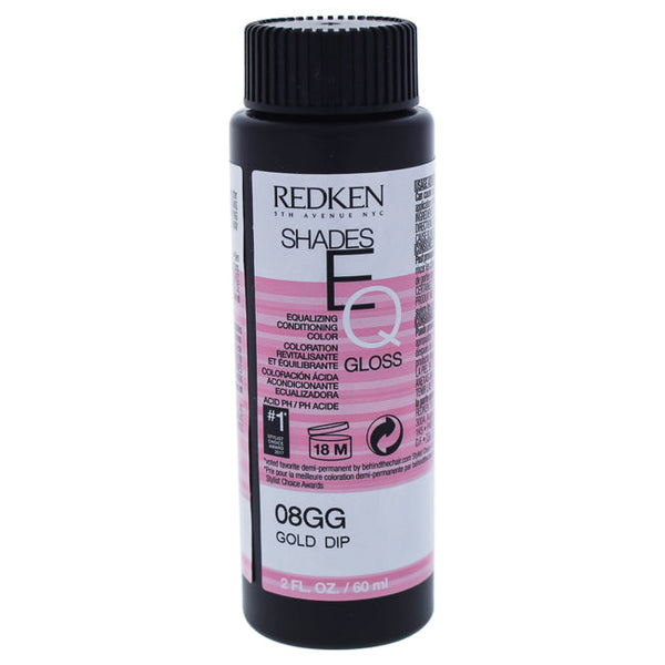 Redken Shades EQ Color Gloss 08GG - Gold Dip by Redken for Unisex - 2 oz Hair Color