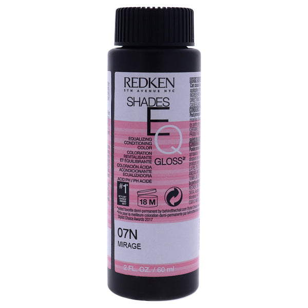 Redken Shades EQ Color Gloss 07N - Mirage by Redken for Unisex - 2 oz Hair Color