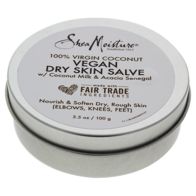 Shea Moisture 100 Percent Virging Coconut Vegan Dry Skin Salve Balm by Shea Moisture for Unisex - 3.5 oz Balm