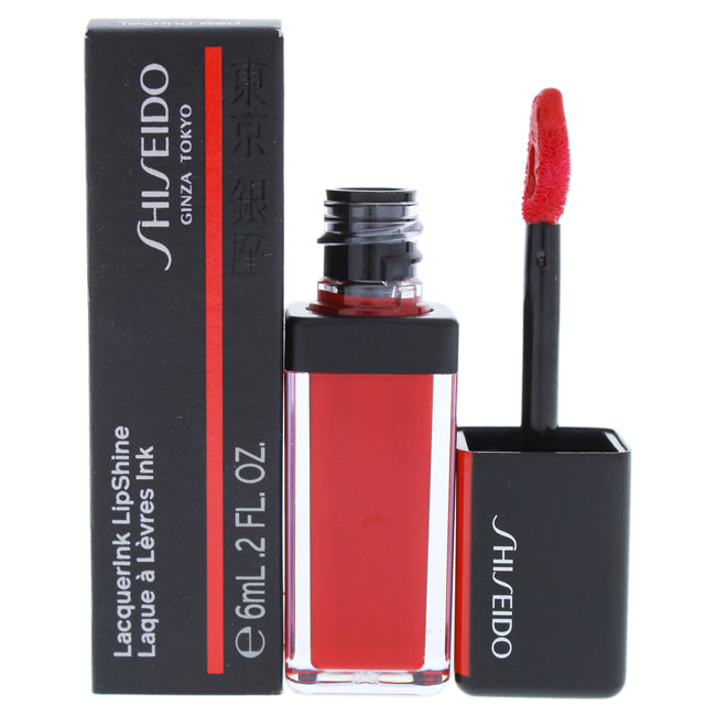 Shiseido LacquerInk LipShine - 304 Techno Red by Shiseido for Unisex - 0.2 oz Lip Gloss