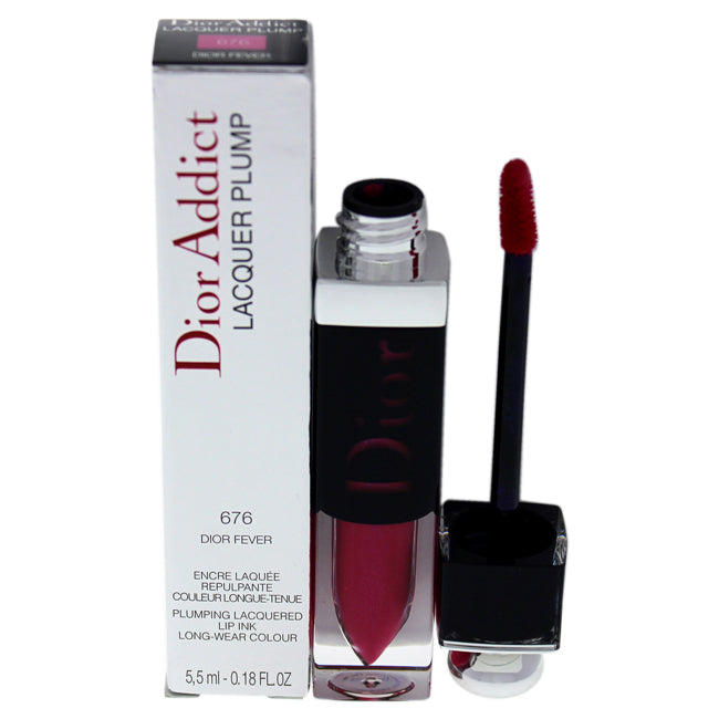 Christian Dior Dior Addict Lacquer Plump - 676 Dior Fever by Christian Dior for Women - 0.18 oz Lipstick