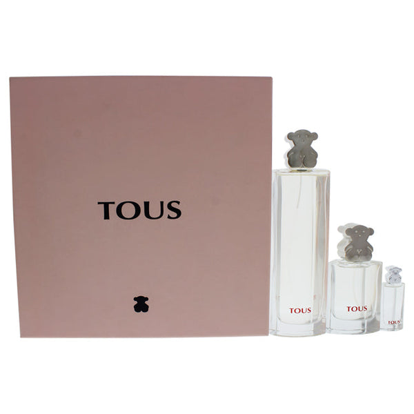 Tous Tous Silver by Tous for Women - 3 Pc Gift Set 3oz EDT Spray, 1oz EDT Spray, 0.15oz EDT Splash