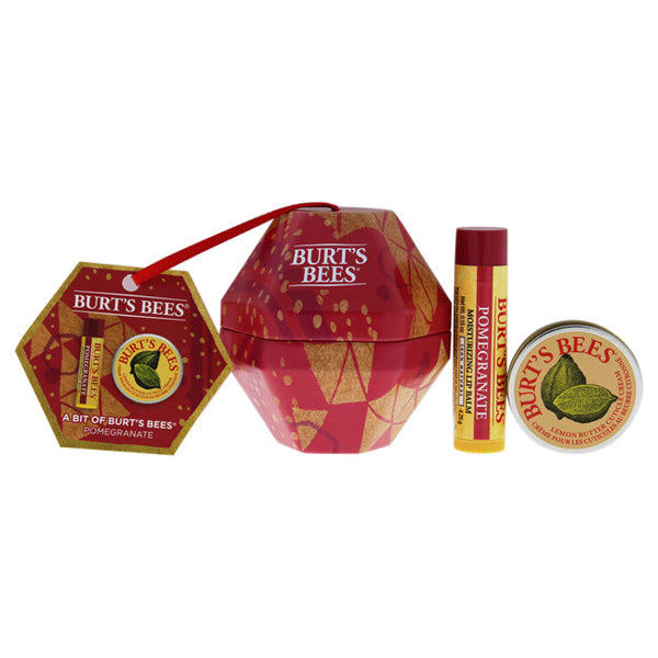 Burts Bees A Bit of Burts Bees - Pomegranate Kit by Burts Bees for Unisex - 2 Pc Kit 0.15oz Pomegranate Moisturizing Lip Balm, 0.3oz Lemon Butter Cuticle Cream