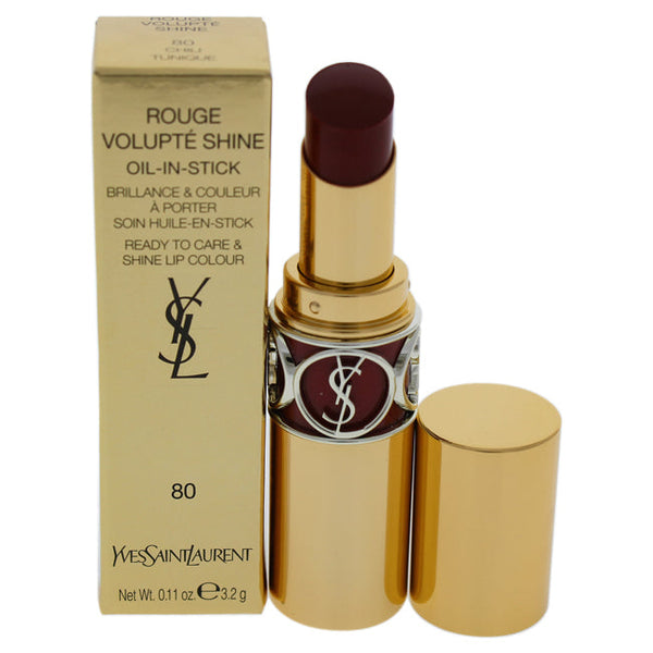 Yves Saint Laurent Rouge Volupte Shine Oil-In-Stick Lipstick - 80 Chili Tunique by Yves Saint Laurent for Women - 0.11 oz Lipstick