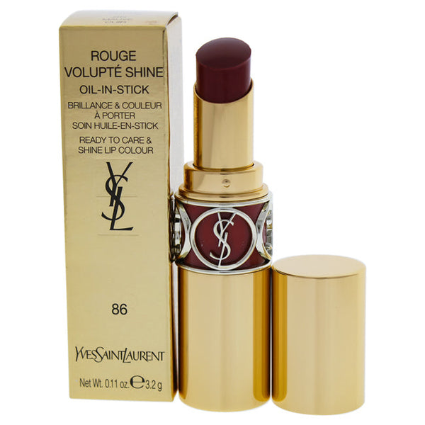 Yves Saint Laurent Rouge Volupte Shine Oil-In-Stick Lipstick - 86 Mauve Cuir by Yves Saint Laurent for Women - 0.11 oz Lipstick