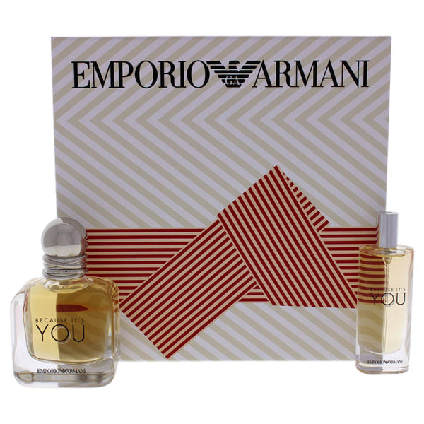 Giorgio Armani Emporio Armani Because It Is You by Giorgio Armani for Women - 2 Pc Gift Set 1.7 oz EDP Spray, 0.5oz EDP Spray
