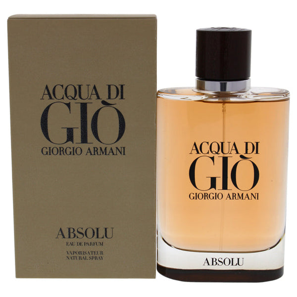 Giorgio Armani Acqua Di Gio Absolu by Giorgio Armani for Men - 4.2 oz EDP Spray