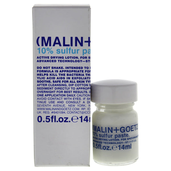 Malin + Goetz 10 Percent Sulfur Paste by Malin + Goetz for Unisex - 0.5 oz Treatment