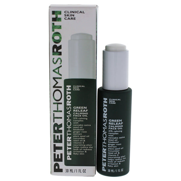 Peter Thomas Roth Green Releaf Calming Face Oil by Peter Thomas Roth for Women - 1 oz Oil