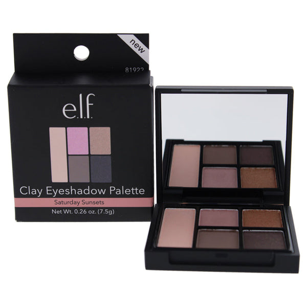 e.l.f. Clay Eyeshadow Palette - Saturday Sunsets by e.l.f. for Women - 0.26 oz Eyeshadow