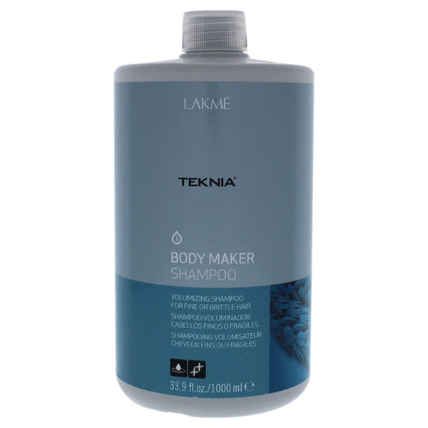 Lakme Teknia Body Maker Shampoo by Lakme for Unisex - 33.9 oz Shampoo