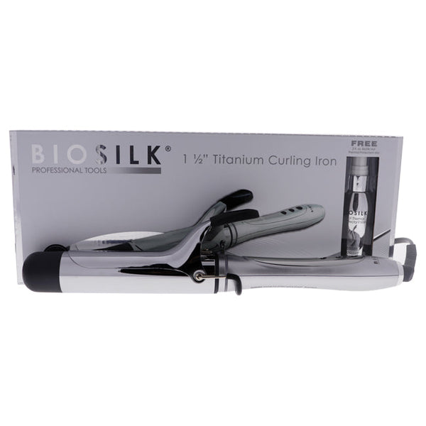 Biosilk Titanium Curling Iron by Biosilk for Unisex - 1.5 Inch Curling Iron