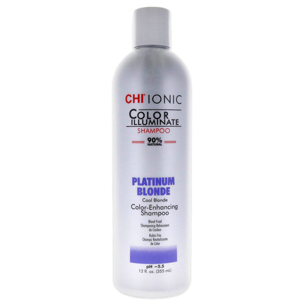 CHI Ionic Color Illuminate Shampoo - Platinum Blonde by CHI for Unisex - 12 oz Shampoo