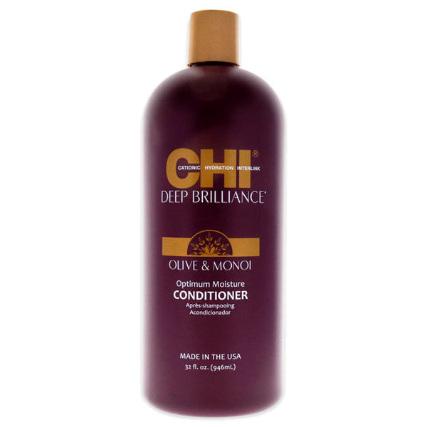 CHI Deep Brilliance Optimum Moisture Conditioner by CHI for Unisex - 32 oz Conditioner