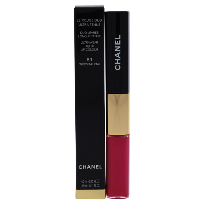 Chanel Le Rouge Duo Ultra Tenue Ultra Wear Liquid Lip Colour - 59 Shocking Pink by Chanel for Women - 0.26 oz Lipstick