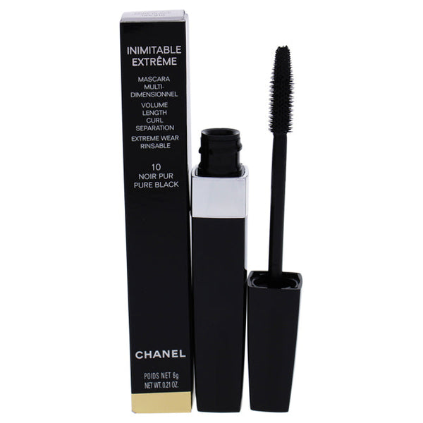 Chanel Inimitable Extreme Volume Length Curl Separation - 10 Pure Black by Chanel for Women - 0.21 oz Mascara