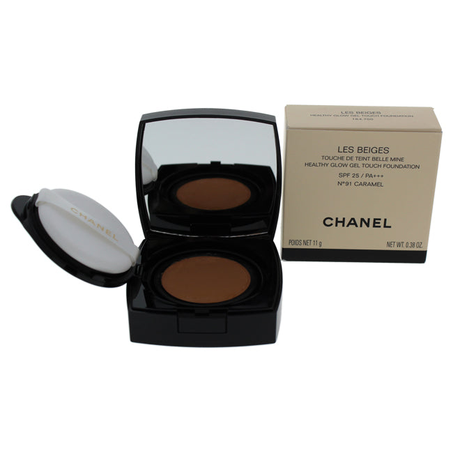 Chanel Les Beiges Healthy Glow Gel Touch Foundation SPF 25 - # 91 Caramel by Chanel for Women - 0.38 oz Foundation