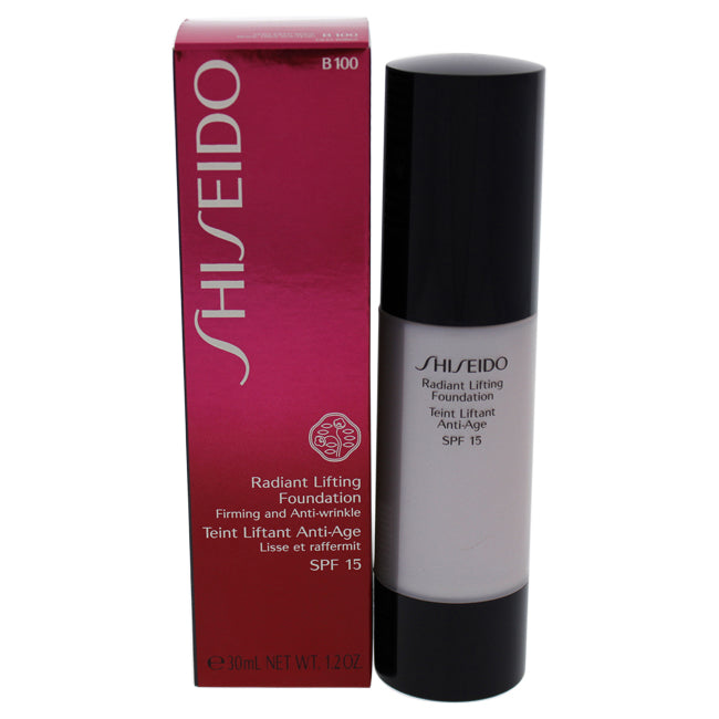 Shiseido Radiant Lifting Foundation SPF 15 - B100 Very Deep Beige by Shiseido for Women - 1.2 oz Foundation