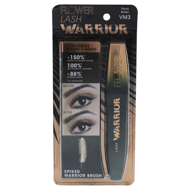 Flower Beauty Lash Warrior Mascara - VM3 Fierce Brown by Flower Beauty for Women - 0.35 oz Mascara