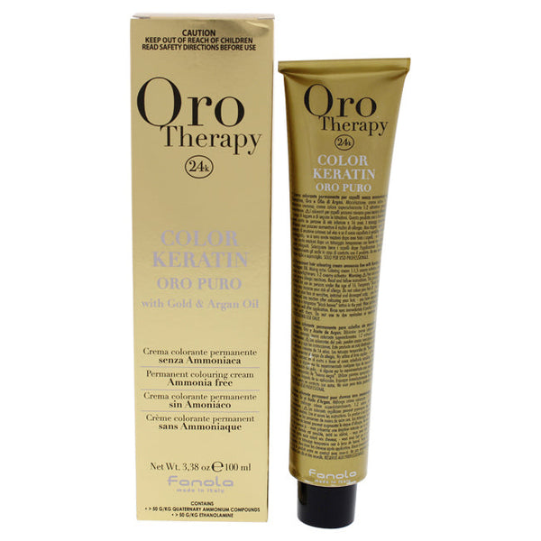Fanola Oro Therapy Color Keratin - 10-00 Intense Blonde Platinum by Fanola for Unisex - 3.38 oz Hair Color