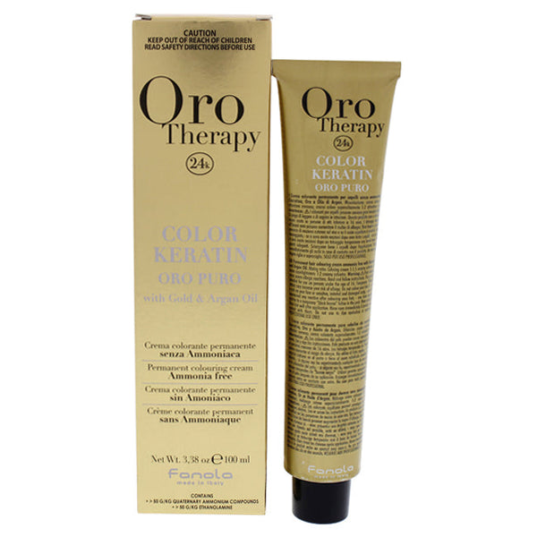 Fanola Oro Therapy Color Keratin - 7-00 Intense Blonde by Fanola for Unisex - 3.38 oz Hair Color