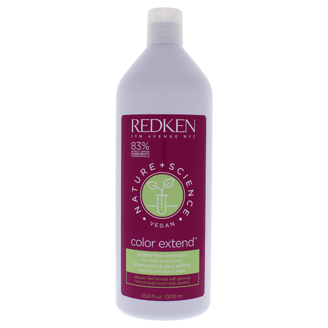 Redken Nature Plus Science Color Extend Shampoo by Redken for Unisex - 33.8 oz Shampoo