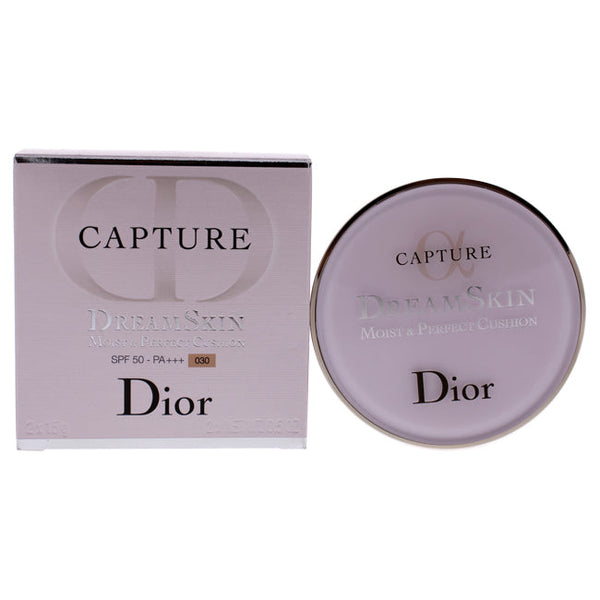 Christian Dior Capture Dreamskin Moist and Perfect Cushion SPF 50 - 030 Medium Beige by Christian Dior for Women - 2 x 0.5 oz Foundation