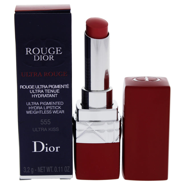Christian Dior Rouge Dior Ultra Rouge Lipstick - 555 Ultra Kiss by Christian Dior for Women - 0.11 oz Lipstick