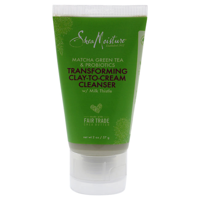 Shea Moisture Matcha Green Tea and Probiotics Transforming Clay-To-Cream Cleanser by Shea Moisture for Unisex - 2 oz Cleanser