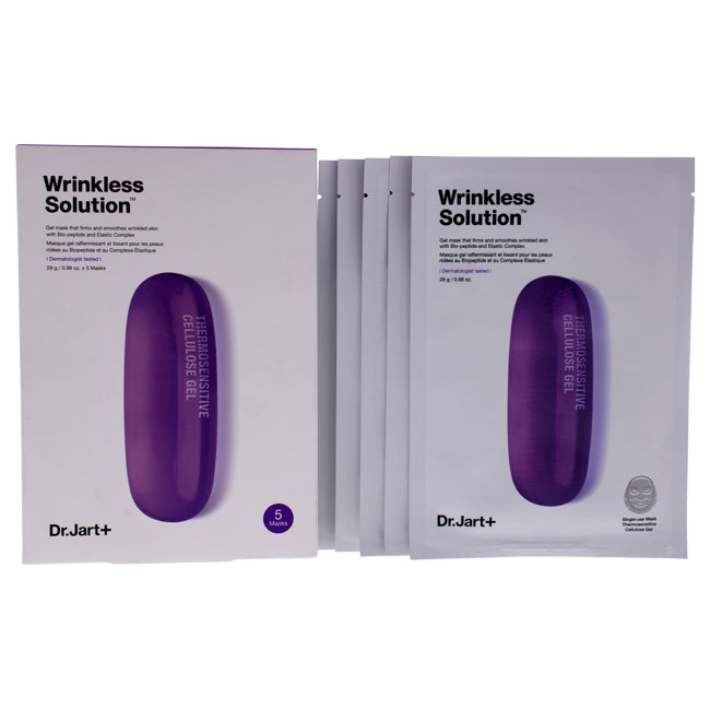 Dr. Jart+ Wrinkless Solution Gel Mask by Dr. Jart+ for Unisex - 5 Pc Mask