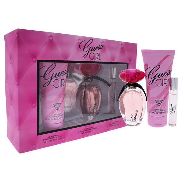 Guess Guess Girl by Guess for Women - 3 Pc Gift Set 3.4oz EDT Spray, 0.5oz EDT Spray, 6.7oz Body Lotion