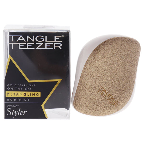 Tangle Teezer Compact Styler On-The-Go Detangling Hairbrush - Gold Starlight by Tangle Teezer for Women - 1 Pc Hair Brush